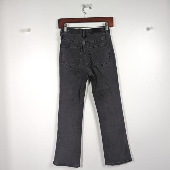 Madewell Jeans Women's Size 23 Cali Demi Boot Gray Button Fly - Picture 4 of 9